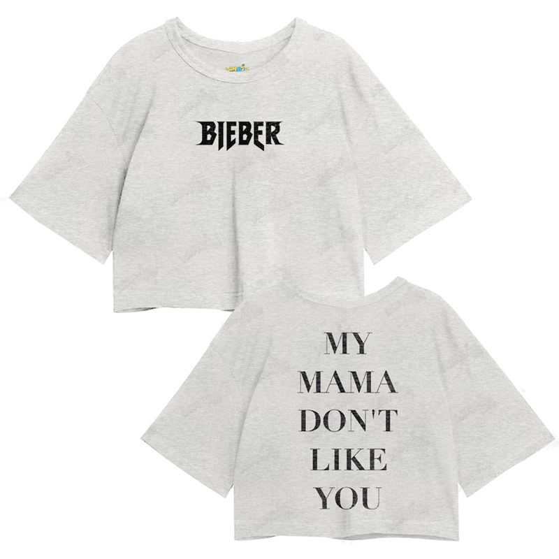 Cropped Oversized Justin Bieber My Mama Don´t Like You FC