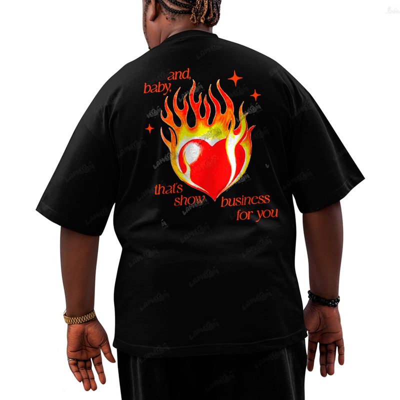 Camiseta Plus Size Algodão Taylor Swift Showgirl Fire FC