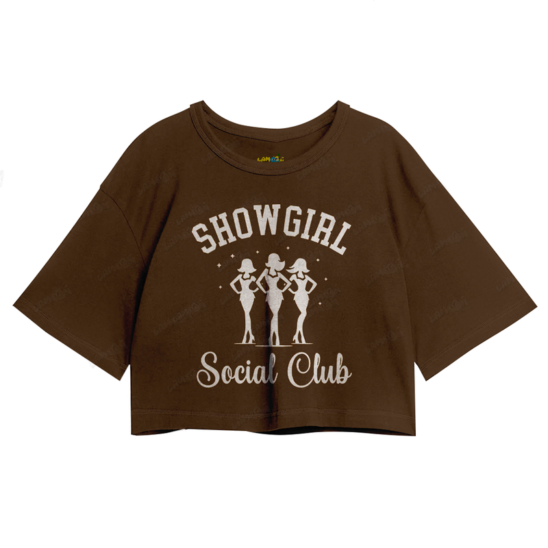 Cropped Oversized Taylor Swift Showgirl Social Club 1