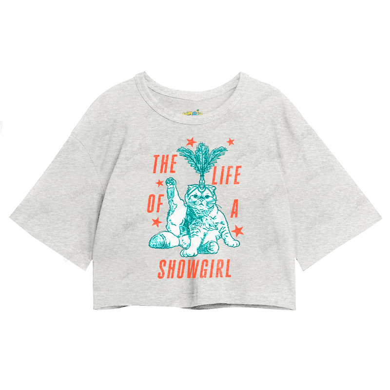 Cropped Oversized Algodão Taylor Swift Cat Showgirl