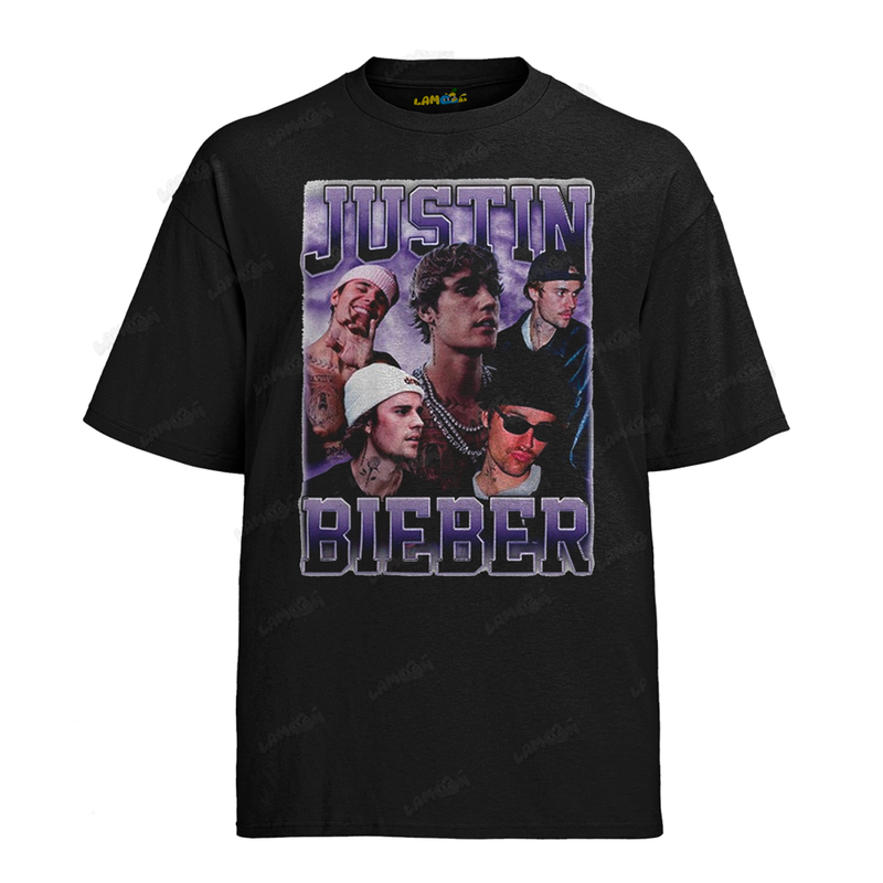 Camiseta Algodão Justin Bieber 2025