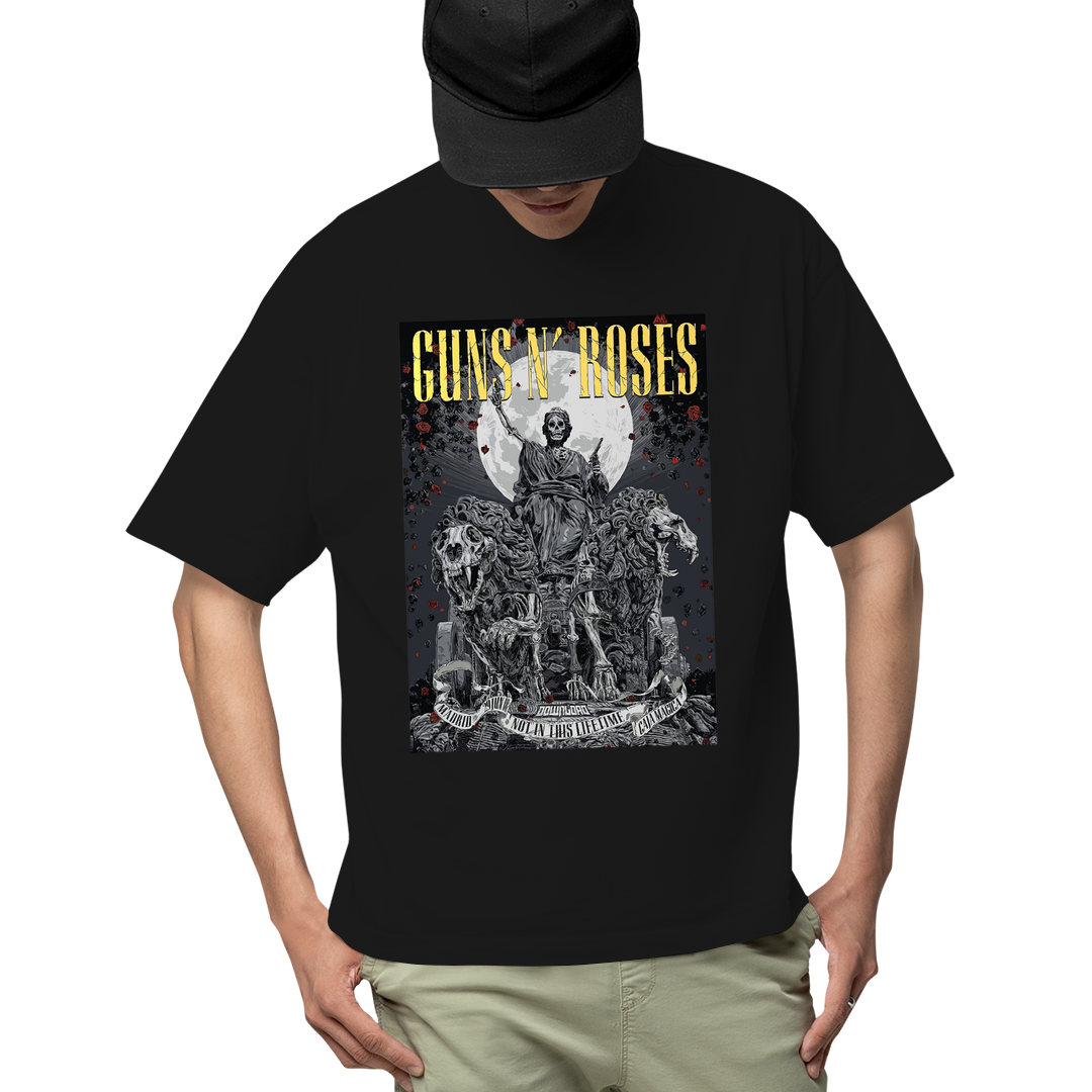 Camiseta Algodão Roses Banda Tour