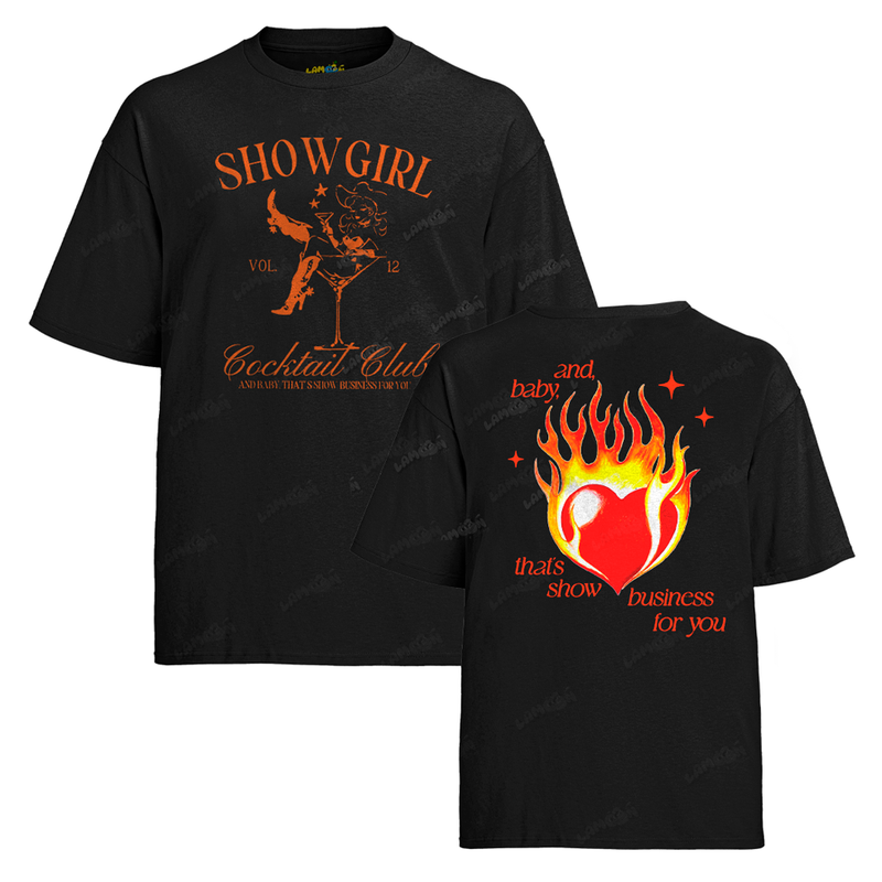 Camiseta Algodão Taylor Swift Showgirl Fire FC