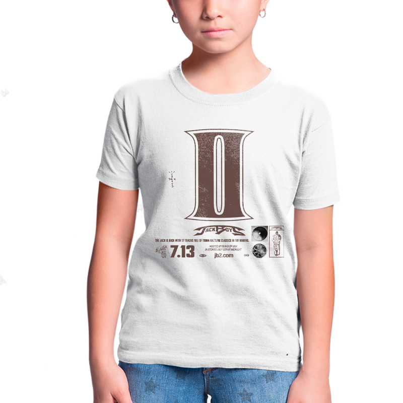 Camiseta Infantil Algodão Travis Scott Jack Boys 2