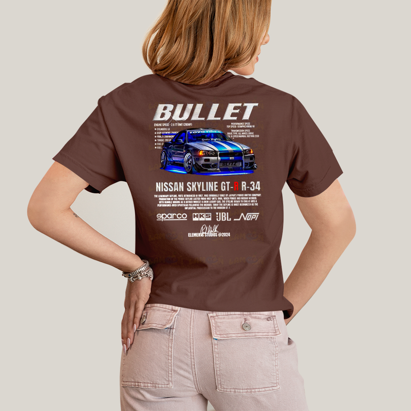 Camiseta Estampada Unissex Suki e Bullet BFF ou casal FC