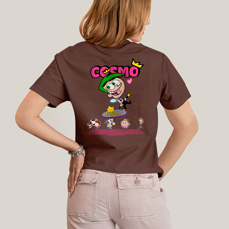 Camiseta Estampada Unissex Cosmo e Wanda BFF ou casal FC