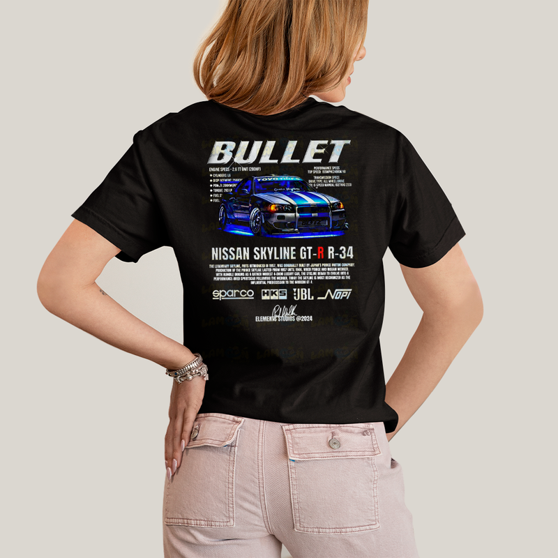 Camiseta Estampada Unissex Suki e Bullet BFF ou casal FC
