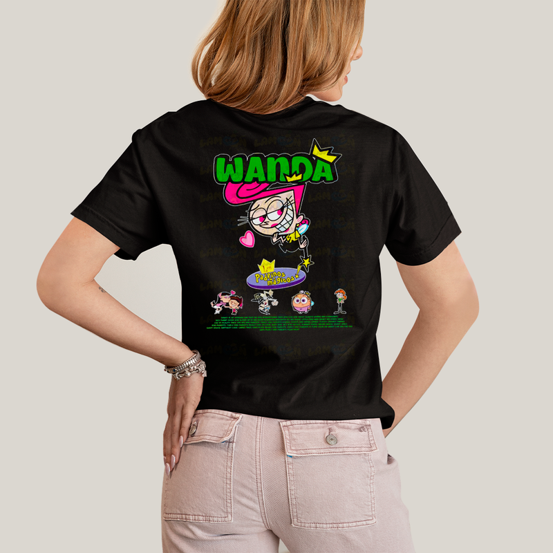 Camiseta Estampada Unissex Cosmo e Wanda BFF ou casal FC