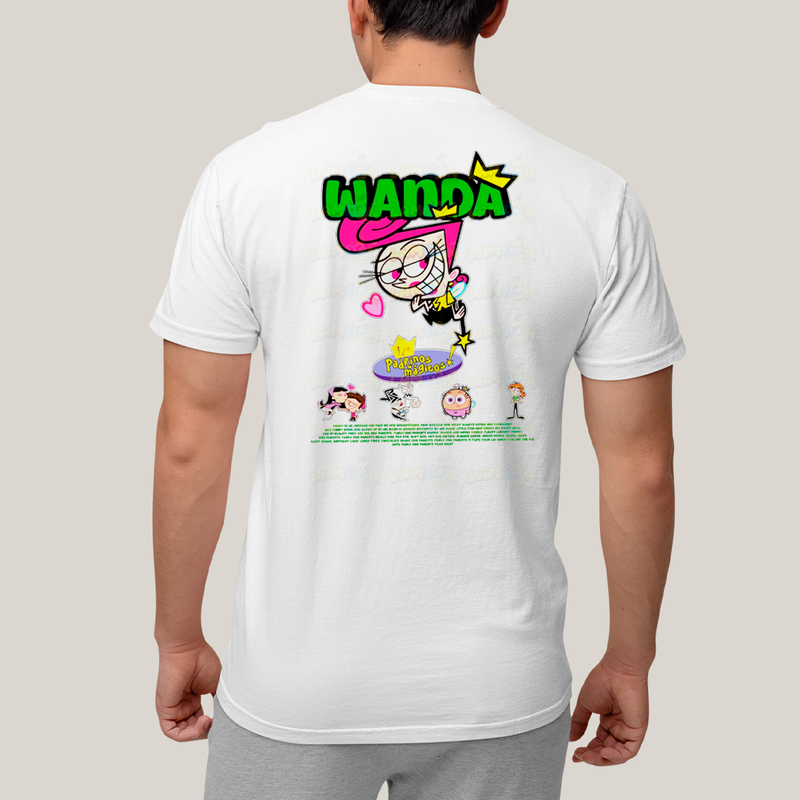 Camiseta Estampada Unissex Cosmo e Wanda BFF ou casal FC