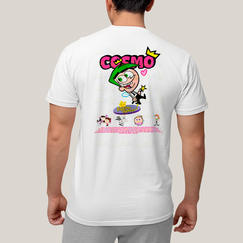 Camiseta Estampada Unissex Cosmo e Wanda BFF ou casal FC