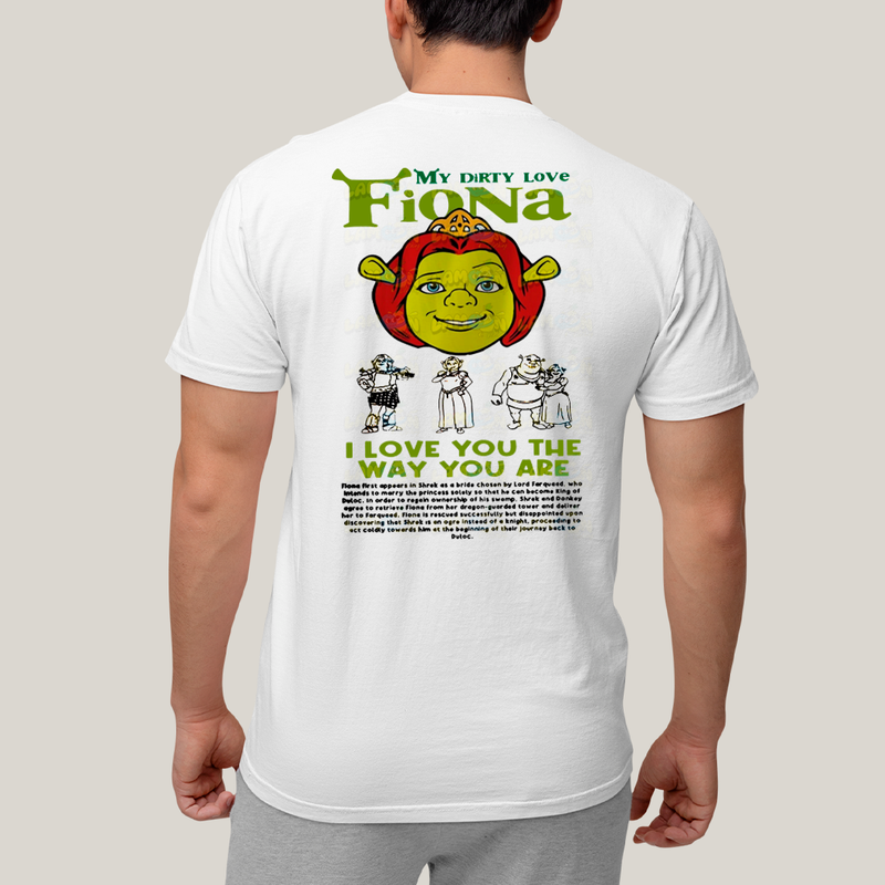 Camiseta Estampada Unissex Shrek e Fiona BFF ou casal FC