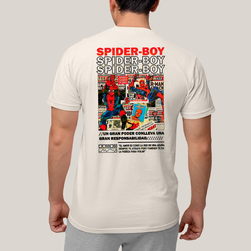 Camiseta Estampada Unissex Spider Boy e Spider Girl BFF ou casal FC