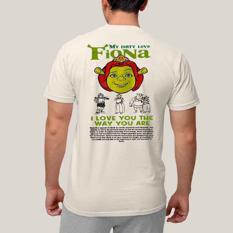 Camiseta Estampada Unissex Shrek e Fiona BFF ou casal FC