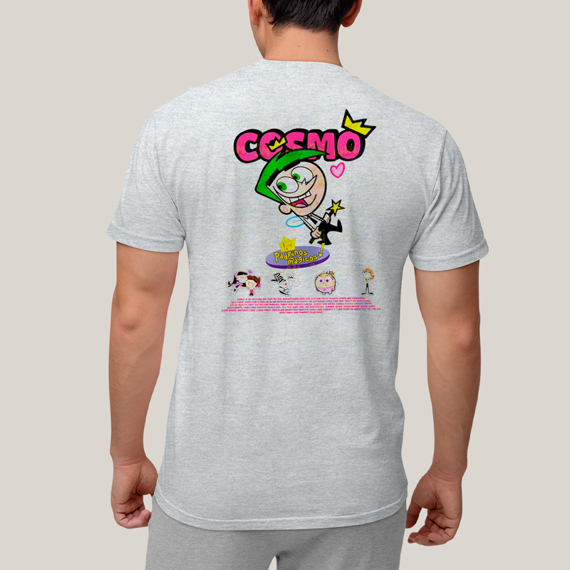 Camiseta Estampada Unissex Cosmo e Wanda BFF ou casal FC