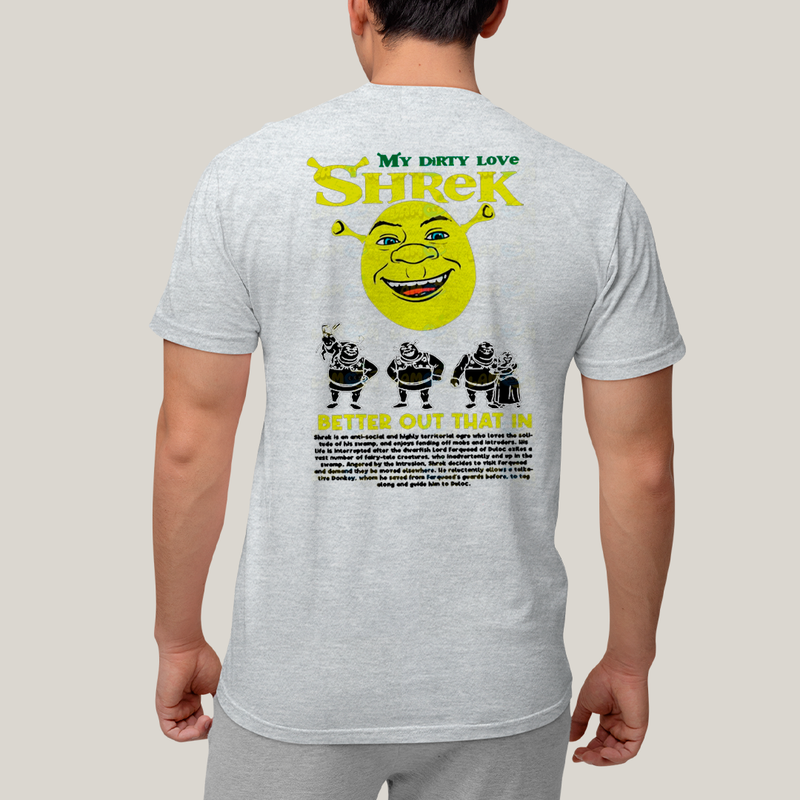 Camiseta Estampada Unissex Shrek e Fiona BFF ou casal FC