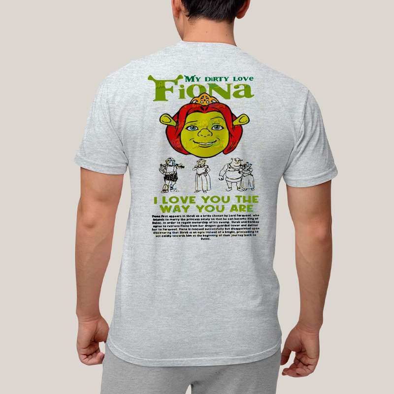 Camiseta Estampada Unissex Shrek e Fiona BFF ou casal FC