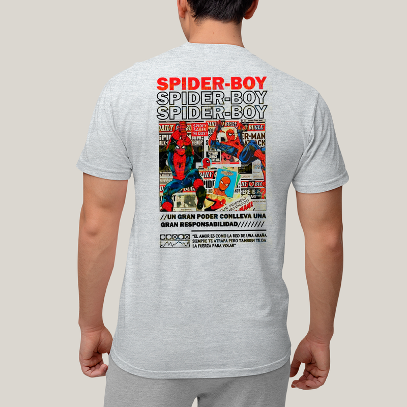 Camiseta Estampada Unissex Spider Boy e Spider Girl BFF ou casal FC