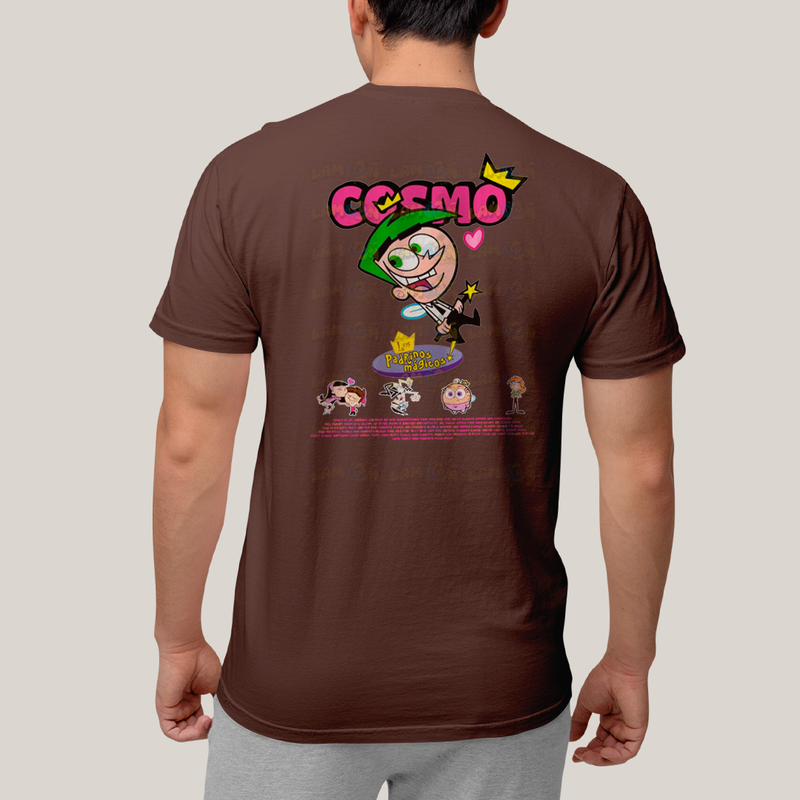 Camiseta Estampada Unissex Cosmo e Wanda BFF ou casal FC