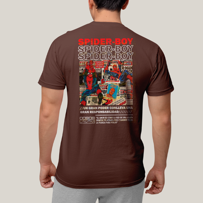 Camiseta Estampada Unissex Spider Boy e Spider Girl BFF ou casal FC