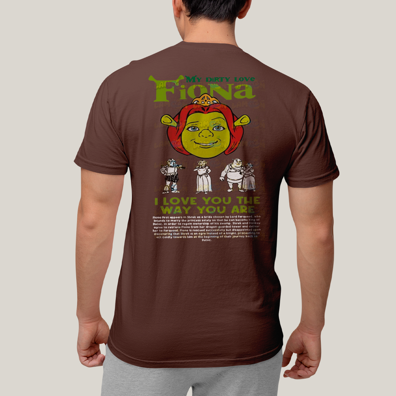 Camiseta Estampada Unissex Shrek e Fiona BFF ou casal FC