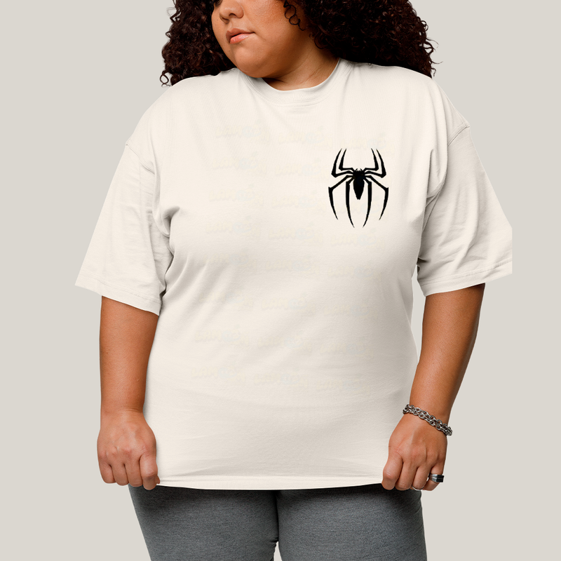 Camisa Algodão Unissex T shirt PLus Size Spider Boy & Spider Girl BFF ou casal FC
