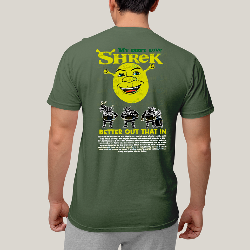 Camiseta Estampada Unissex Shrek e Fiona BFF ou casal FC
