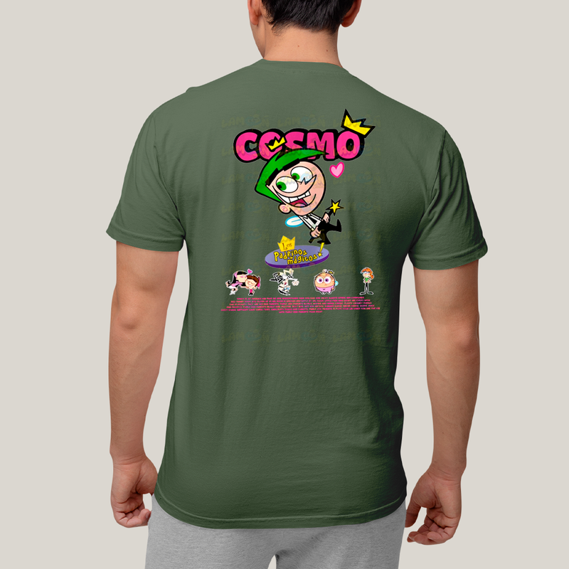 Camiseta Estampada Unissex Cosmo e Wanda BFF ou casal FC