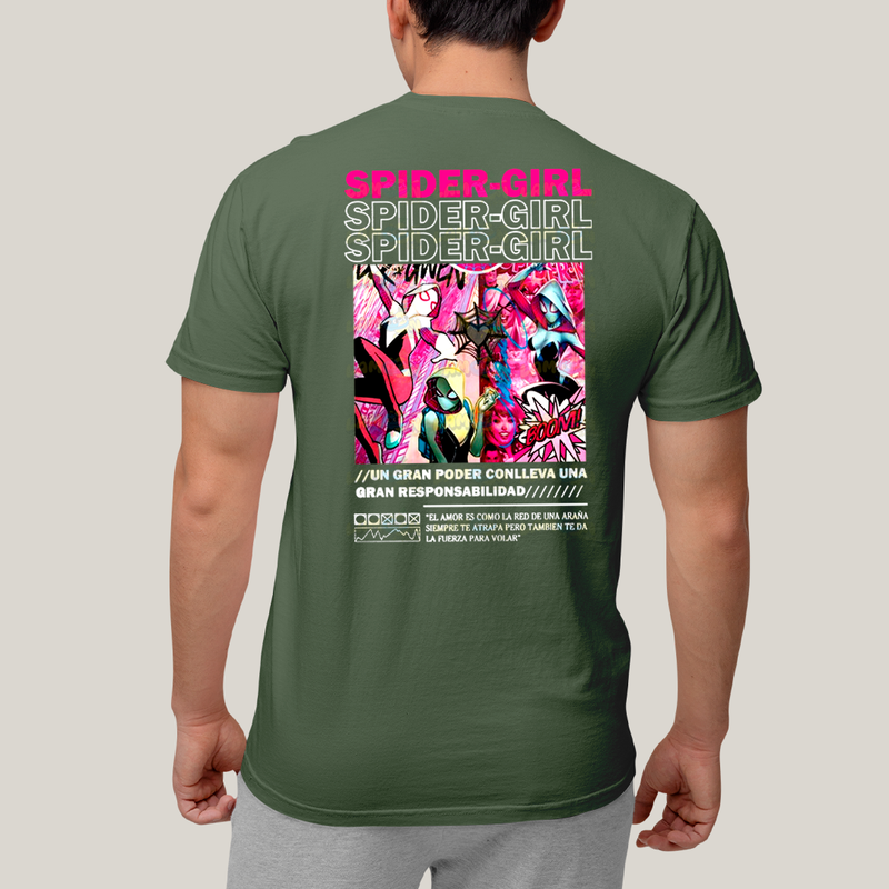 Camiseta Estampada Unissex Spider Boy e Spider Girl BFF ou casal FC