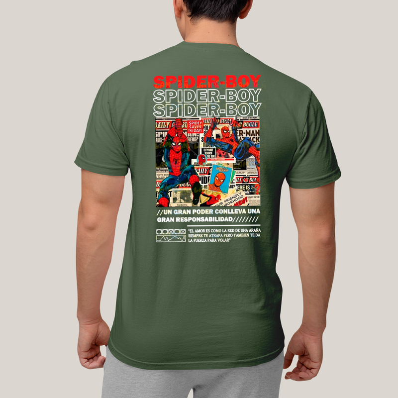Camiseta Estampada Unissex Spider Boy e Spider Girl BFF ou casal FC