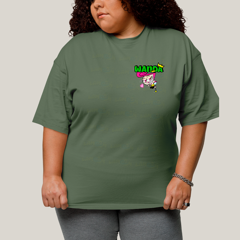 Camisa Algodão Unissex T shirt PLus Size Cosmo & Wanda BFF ou casal FC