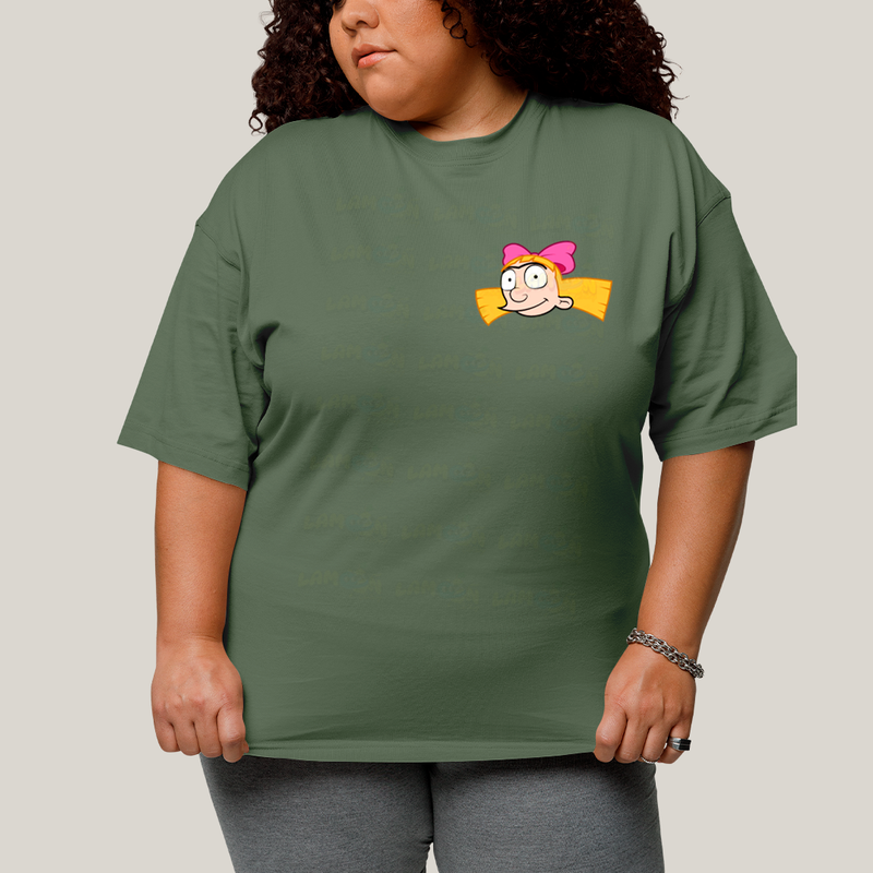 Camisa Algodão Unissex T shirt PLus Size Arnold & Helga BFF ou casal FC