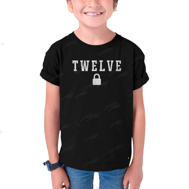 Camiseta Infantil Algodão Taylor Swift Twelve Cadeado