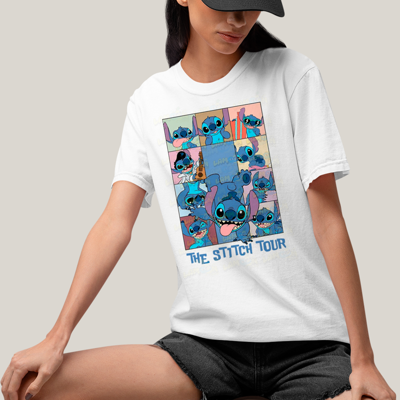 Camiseta Algodão Unissex T shirt The Stitch Tour