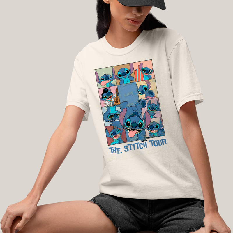 Camiseta Algodão Unissex T shirt The Stitch Tour