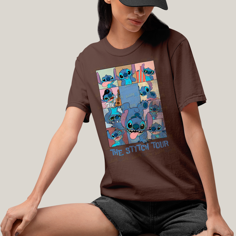 Camiseta Algodão Unissex T shirt The Stitch Tour