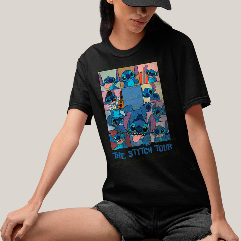 Camiseta Algodão Unissex T shirt The Stitch Tour