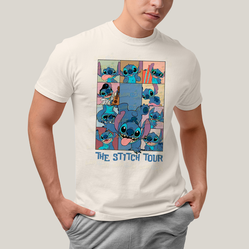 Camiseta Algodão Unissex T shirt The Stitch Tour