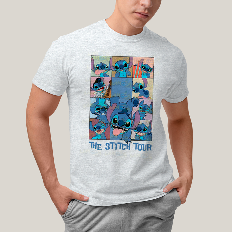 Camiseta Algodão Unissex T shirt The Stitch Tour