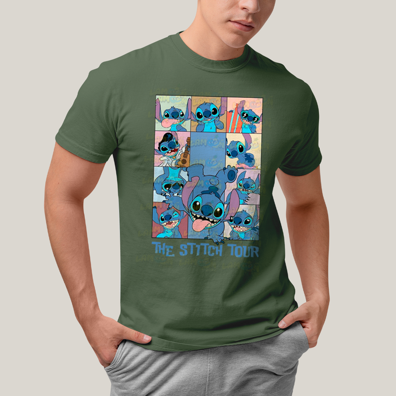 Camiseta Algodão Unissex T shirt The Stitch Tour