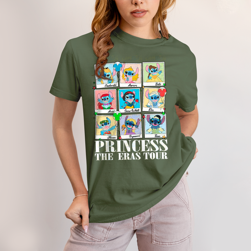 Camiseta Algodão Unissex T shirt Lilo & Stitch Princess The Eras Tour