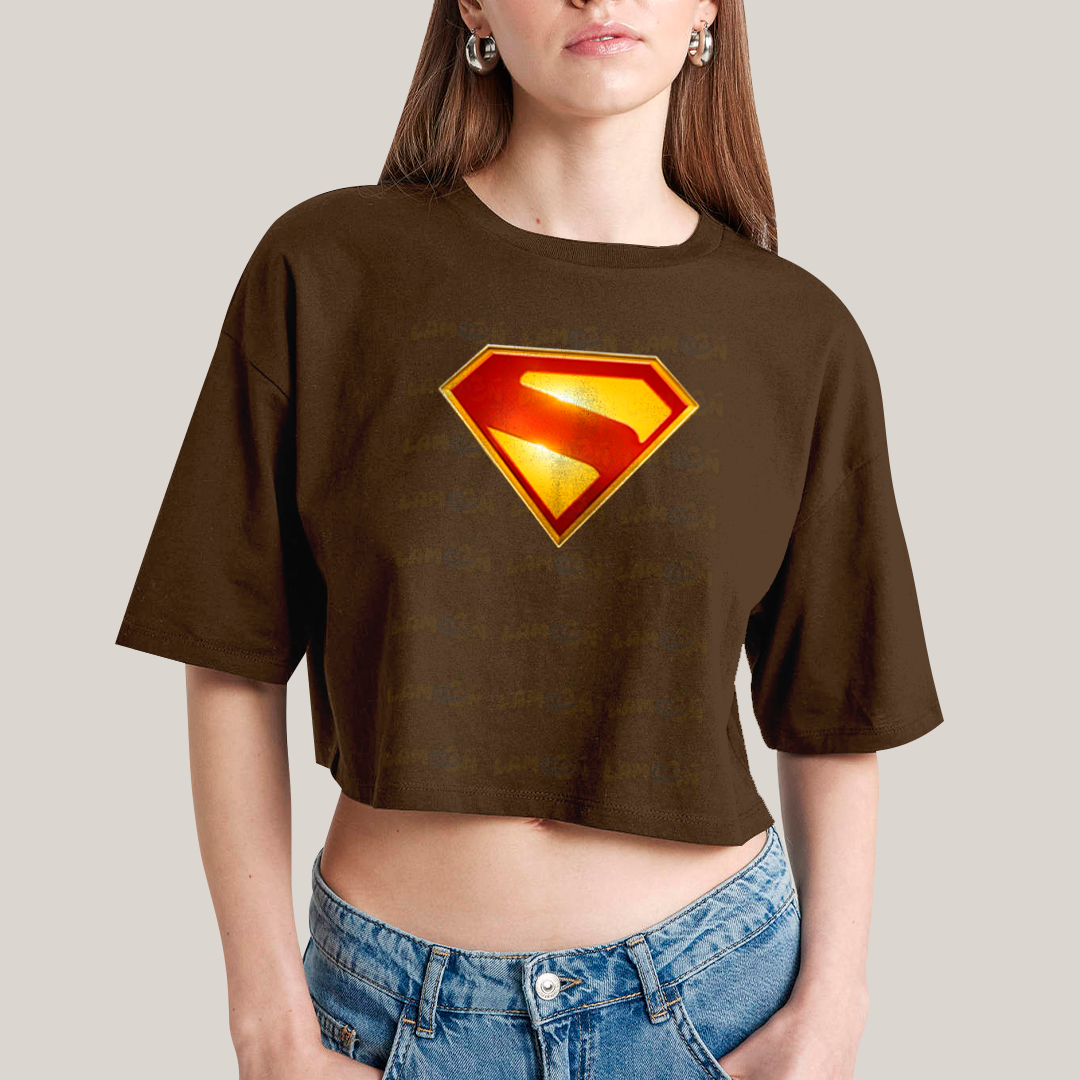 Cropped Oversized Algodão Superman Legacy Logo 1