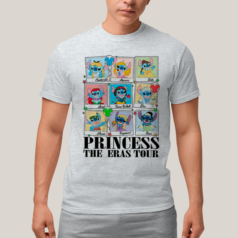 Camiseta Algodão Unissex T shirt Lilo & Stitch Princess The Eras Tour
