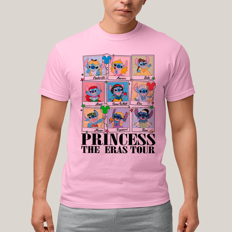 Camiseta Algodão Unissex T shirt Lilo & Stitch Princess The Eras Tour