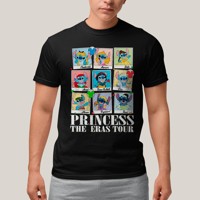 Camiseta Algodão Unissex T shirt Lilo & Stitch Princess The Eras Tour