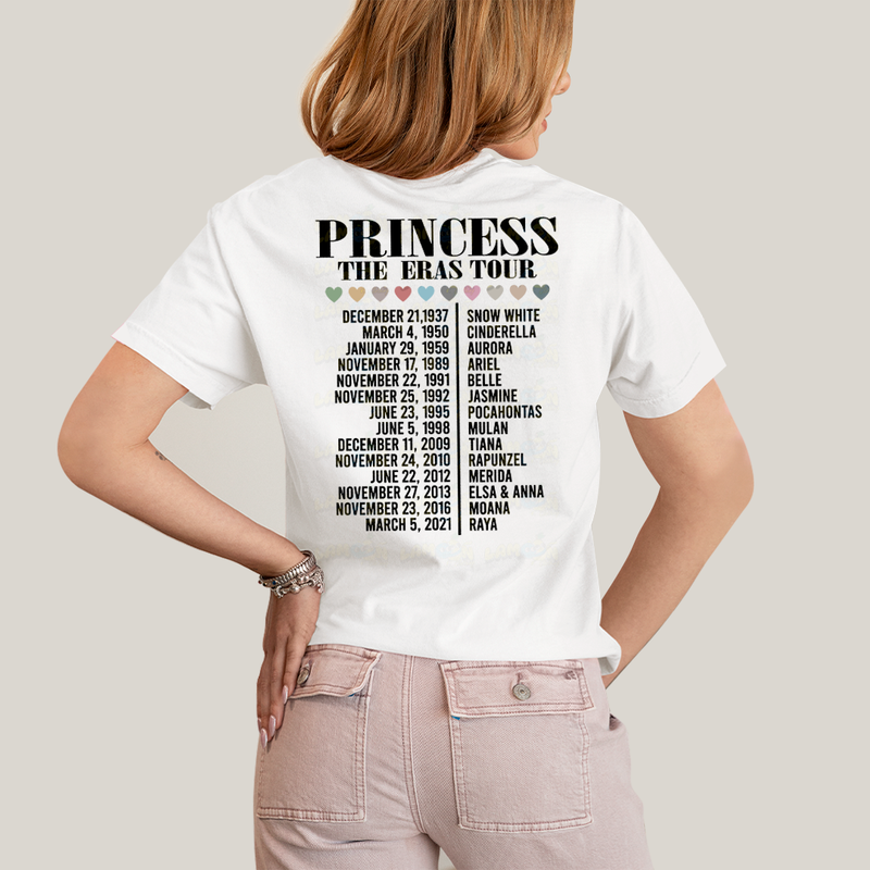 Camiseta Algodão Unissex T shirt Lilo & Stitch Princess The Eras Tour
