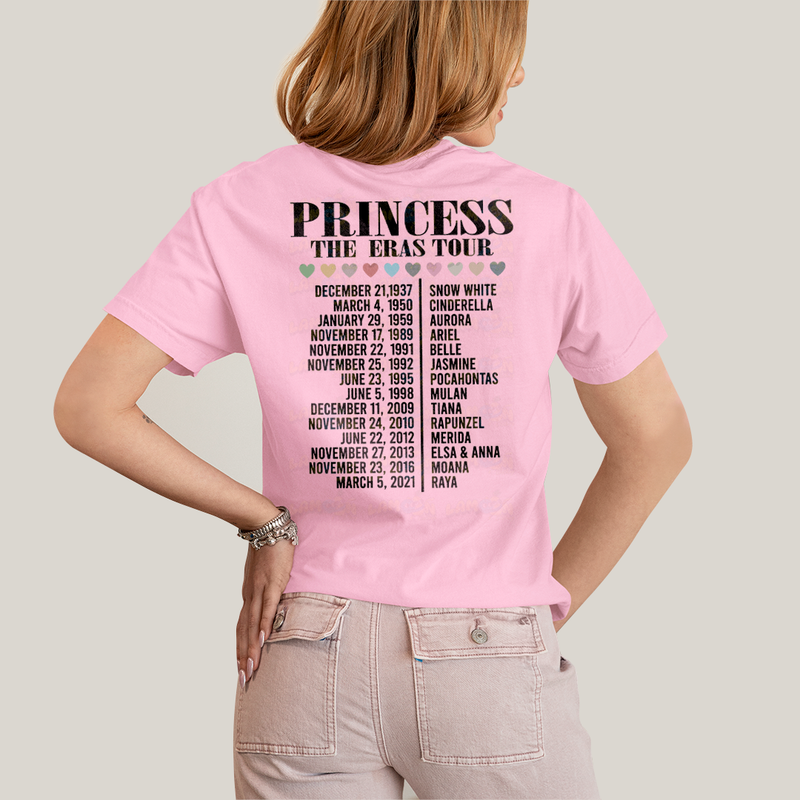 Camiseta Algodão Unissex T shirt Lilo & Stitch Princess The Eras Tour