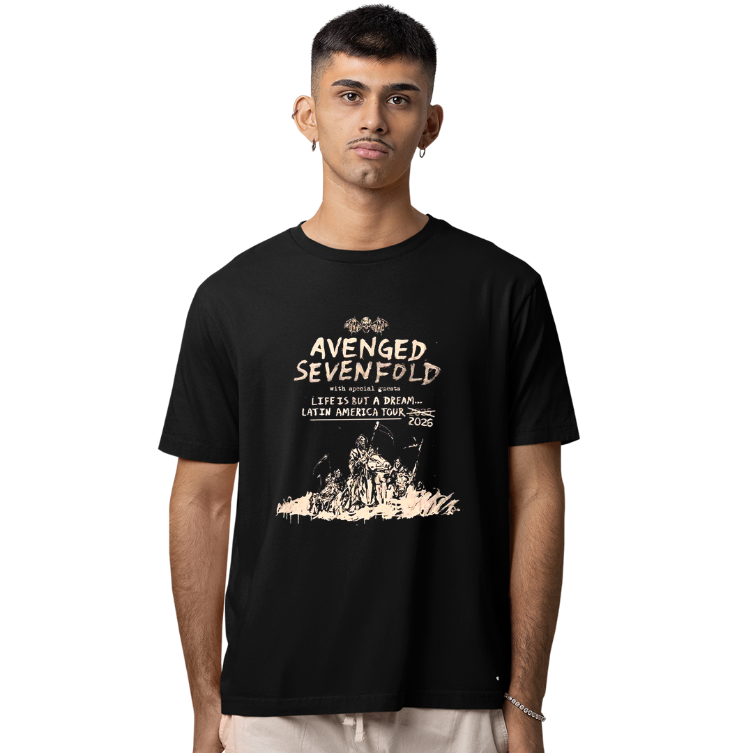 Camiseta Avenged Seven Fold Latin America Tour 2026 FC