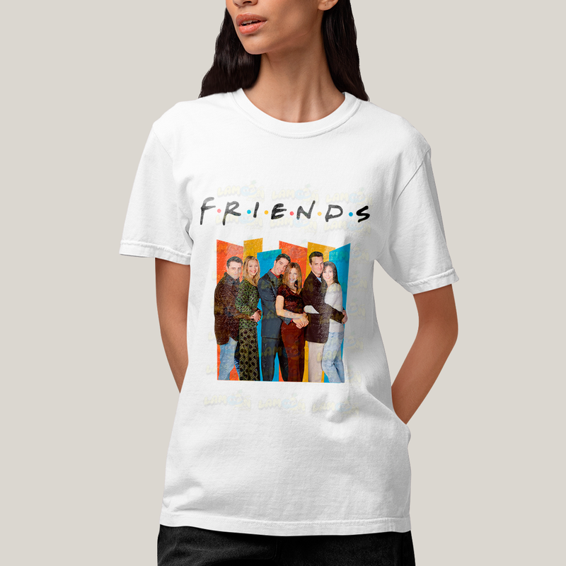 Camiseta Algodão Unissex T shirt - Friends Série colorido