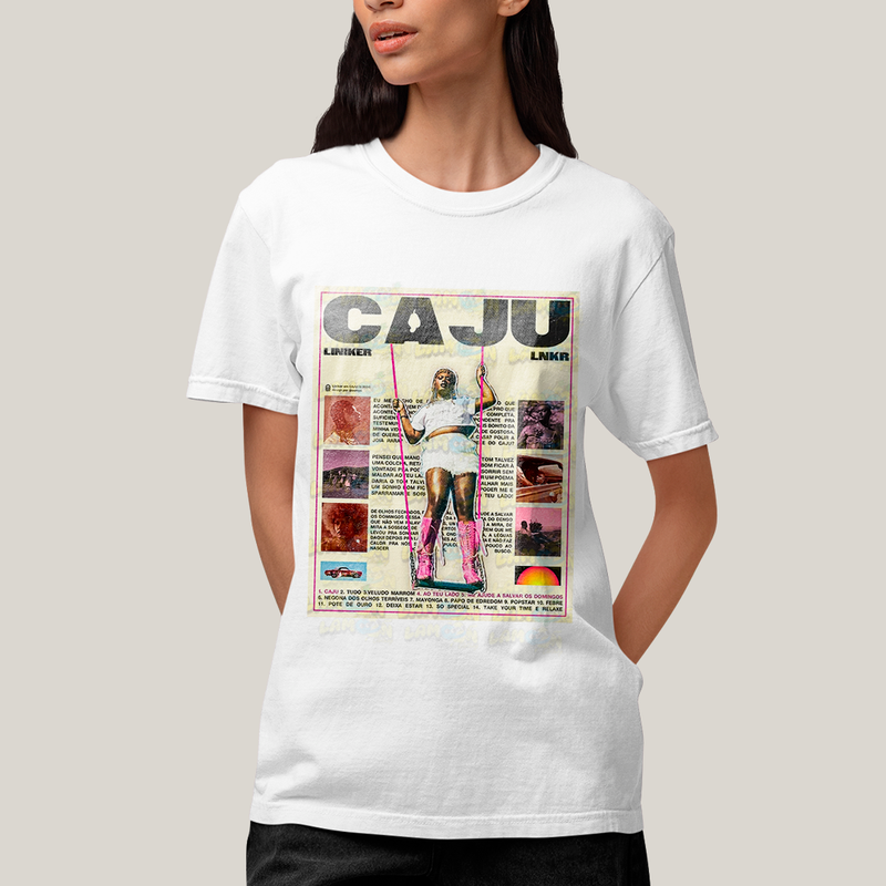 Camiseta Algodão Unissex T shirt - Cantora Liniker Caju banner