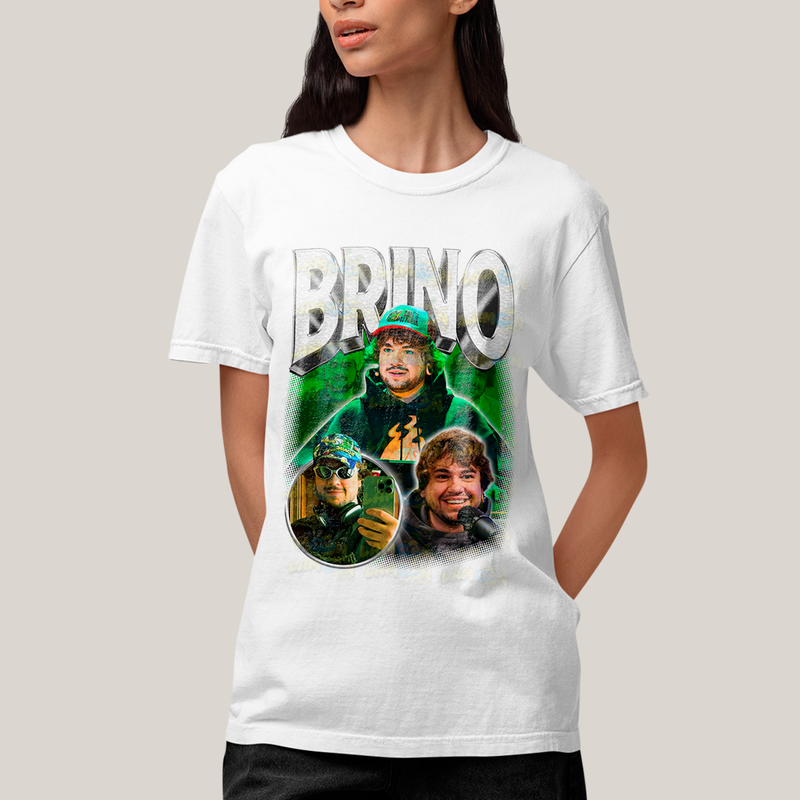 Camiseta Algodão Unissex T shirt - Brino Youtuber